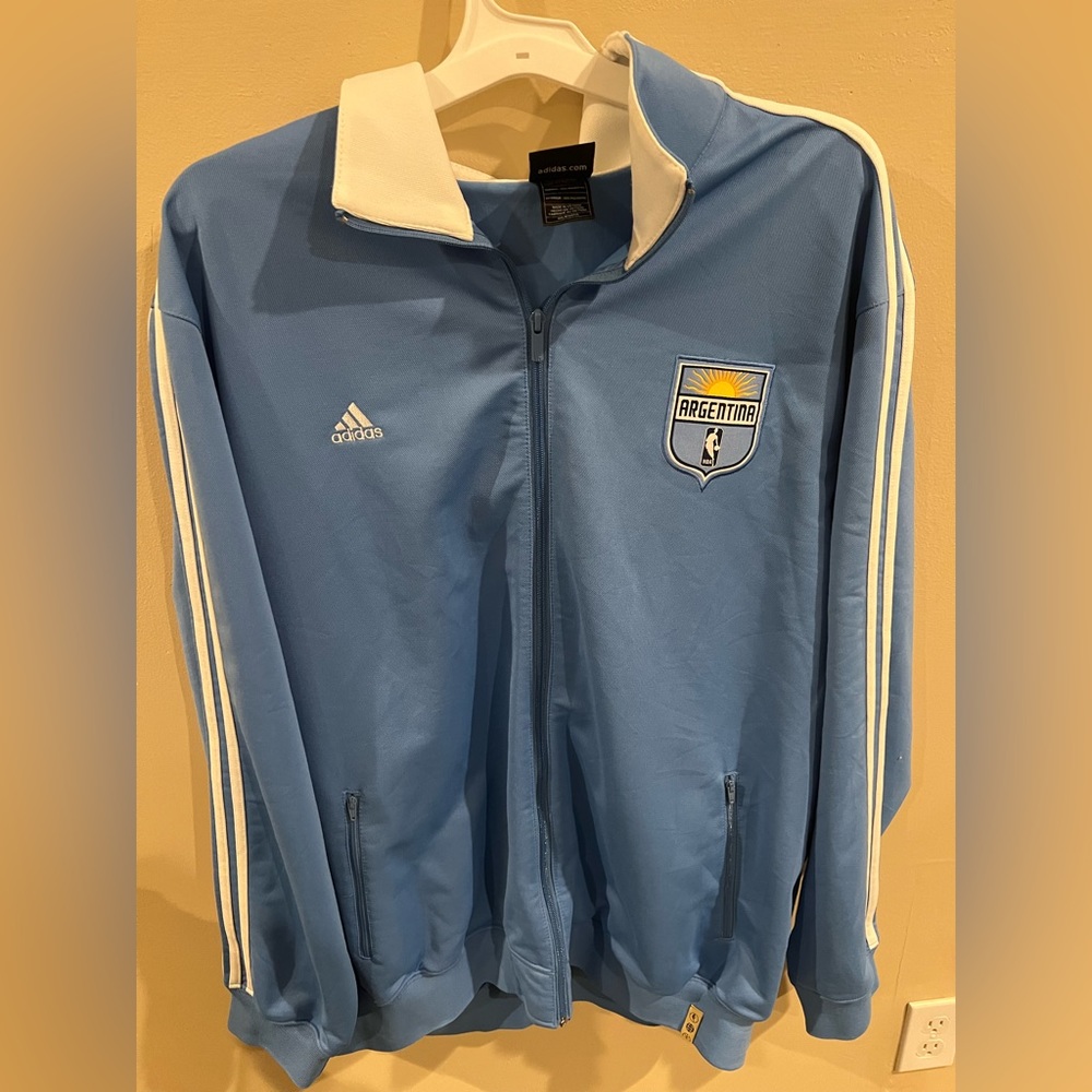 Adidas NBA Argentina zip up track jacket sz2xl